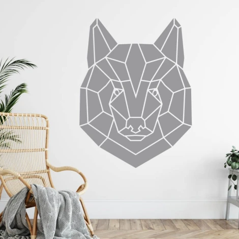 Bear head painting template 2417 - Graphic design. Bear head shape in geometric lines.