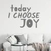 Painting template "Today I choose joy 2430" - Living room arrangement with light walls and a sofa with patterned cushions.