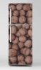Fridge wrap sticker nuts P1011 - Graphic design featuring a close-up of nuts in shells, arranged neatly.