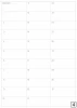 Magnetic dry-erase monthly planner board 370 - Simple grid with days and months numbers.