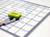 Weekly dry-erase magnetic planner board with annual planner 267 - Graphic design. Simple grid layout.
