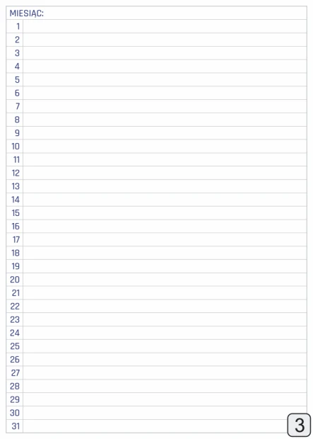 Monthly planner whiteboard 371 - Graphic design. Simple grid with day numbers and month header.