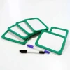 Dry-erase board in A2, A3, A4, A5, A6 sizes - Graphic design with simple rectangular shapes and green frames.