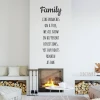 Decorative sticker with the quote "Family like branches on a tree" - Ideal for bright living room walls.