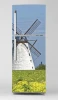 Fridge wrap sticker windmill P1034 - Graphic design featuring a windmill with a white facade and large blades.