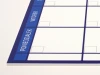 Weekly planner dry-erase board 341 - Graphic design. Simple grid with day names and blank spaces for notes.