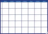 Magnetic dry-erase weekly planner board in English, featuring a simple design with seven columns.