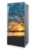 Sunset fridge wrap P1095 - Kitchen decor. Walls in light beige shades.