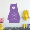 Wall sticker bear 2440 - Decor for a children\'s room. Light-colored walls and pastel furniture.