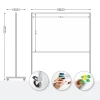 Mobile whiteboard 180 x 120 cm - Office setup with light-colored walls and modern furniture.
