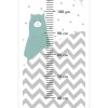 Kids\' height chart sticker featuring a bear design with stars and zigzags.
