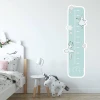 Child growth chart sticker for dancers 2452 - Decorates a child\'s room with light-colored walls and neutral furniture.