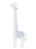 Child growth chart sticker giraffe 2456 - Features a giraffe with blue spots and a measurement scale.