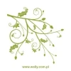 Elegant branch-shaped sticker, perfect for a cozy interior, adding a touch of natural charm.