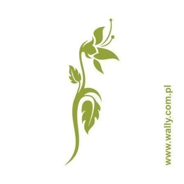 Stylish flower-shaped sticker, perfect for brightening up minimalist interiors.