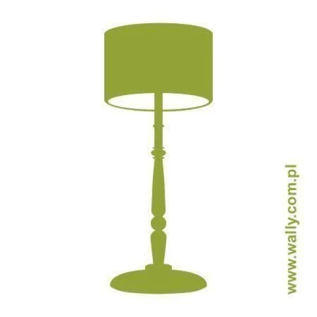 Stylish lamp sticker 1050 in shades of green, perfect for a modern living room or cozy bedroom.
