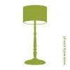 Stylish lamp sticker 1050 in shades of green, perfect for a modern living room or cozy bedroom.