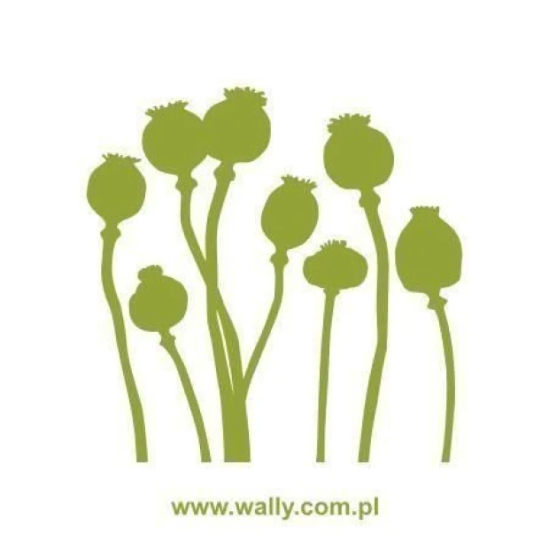 Elegant poppy sticker 1073, perfect for minimalist interiors, adding freshness and a natural touch.