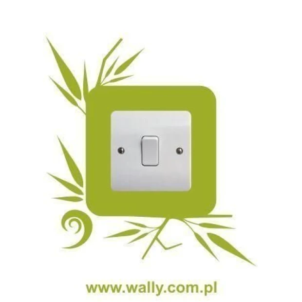 Stylish contact sticker in vibrant green, perfect for modern interiors, adding a fresh touch.