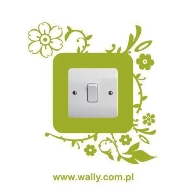 Stylish contact sticker 1087 with a floral design, perfect for spring decor in a modern setting.