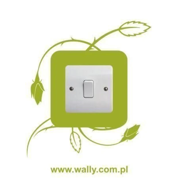 Natural-style wall sticker 1088, perfect for decorating cozy interiors with plant motifs.