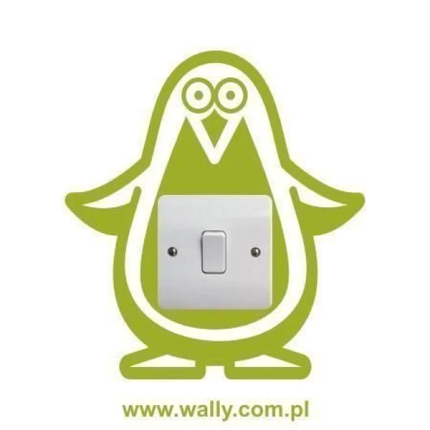 Charming penguin-shaped wall sticker, perfect for a joyful children\'s room.