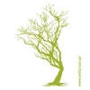 Stylish tree-shaped sticker, perfect for modern interiors, adding character to any space.