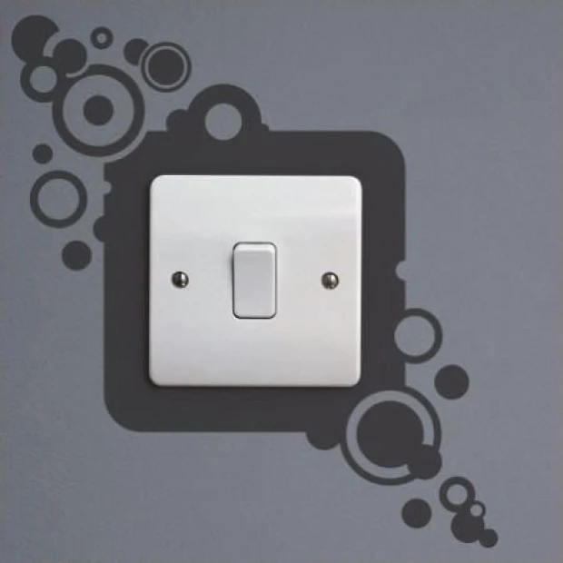 Stylish outlet sticker 1075 in a modern interior, perfectly highlighting a minimalist design.