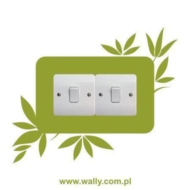 Stylish contact sticker 1112 with leaves, perfect for modern interiors, adds freshness and vibrancy.