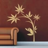 Elegant Japanese sticker 09 in muted colors, perfect for a modern living room with a warm vibe.
