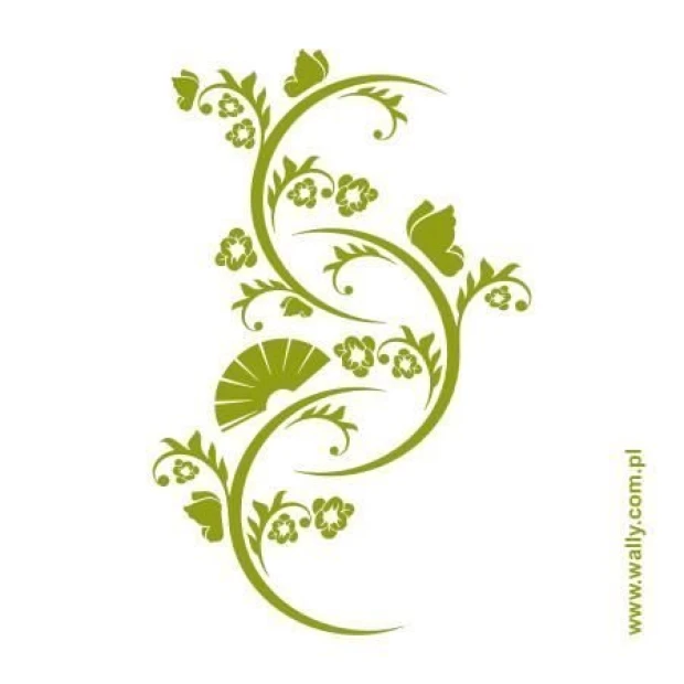 Plant-themed sticker 1238 perfectly enlivens minimalist spaces, bringing freshness and nature.