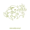 Stylish eagle in a minimalist design, perfect for modern interiors or offices.