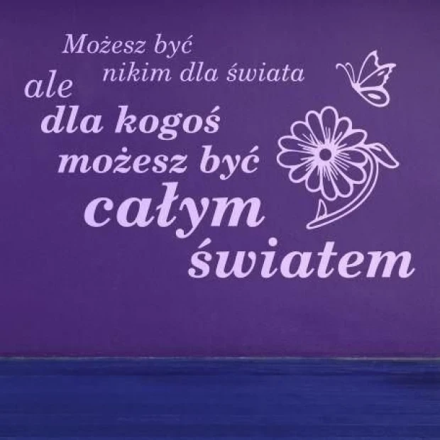 Boho-style wall sticker 1255 adds a cozy vibe to a purple wall, perfect for any space.