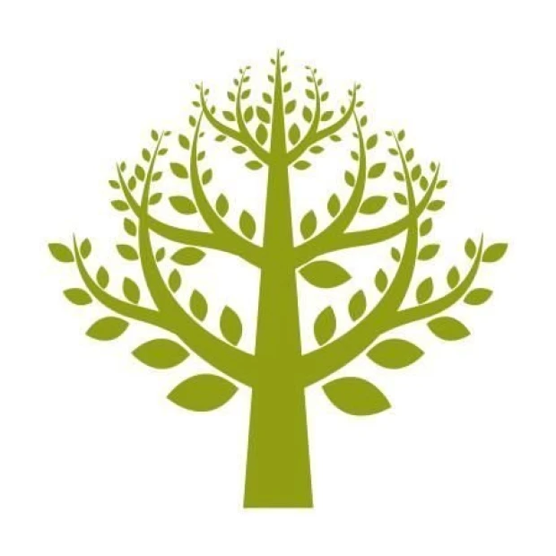 Tree sticker 1293 with a delicate green pattern, perfect for refreshing modern interiors and adding character.