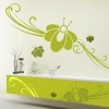 Stylish floral sticker 1196 in a fresh green shade, perfect for enlivening modern spaces.