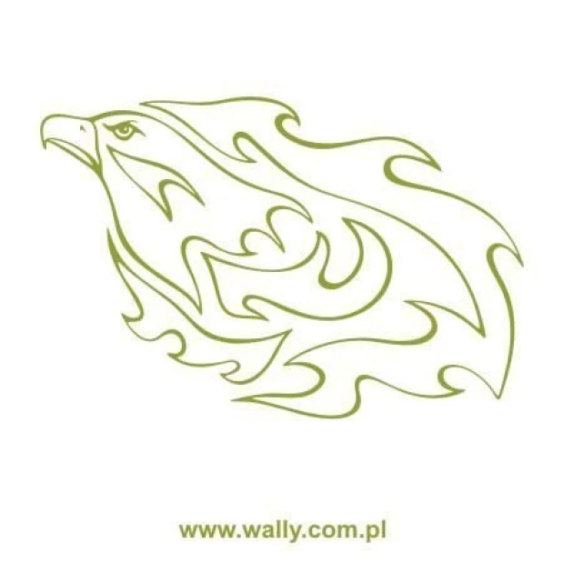 Stylish eagle sticker 1202 in minimalist design, perfect for modern interiors, adding a touch of elegance.