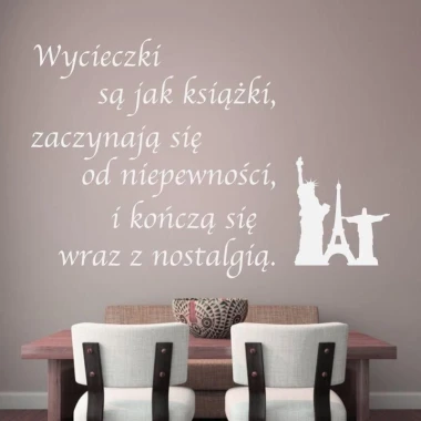 Inspiring sticker with a motivational quote, perfect for a modern living room in muted tones.