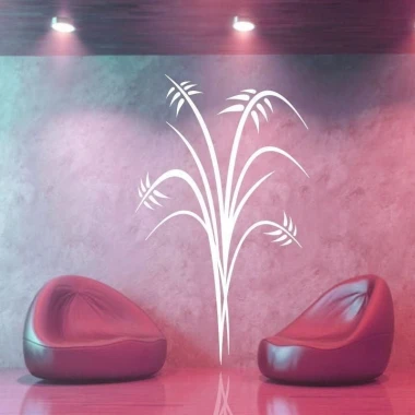 Elegant Japanese sticker 77, perfect for a modern living room, adding lightness and harmony to the interior.