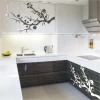 Elegant flower branch, perfect for a modern kitchen, adding lightness and freshness to the interior.