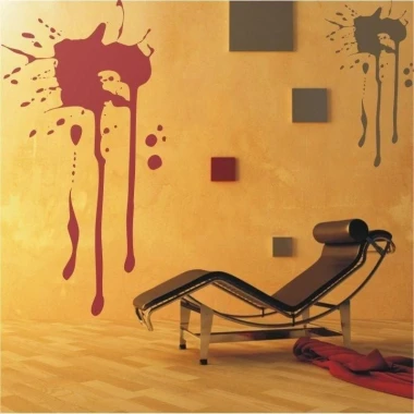 Creative paint template splatter 02 in a modern living room, perfectly enlivening the space with its art.