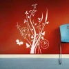 Elegant floral sticker 1290 in minimalist style, perfect for modern interiors, will brighten any space.