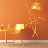 Lady 39 painting template - Kitchen arrangement in warm tones with modern furniture.