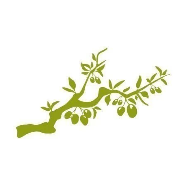 Elegant olive branch sticker, perfect for modern decor, bringing a touch of nature indoors.