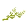 Elegant olive branch sticker, perfect for modern decor, bringing a touch of nature indoors.