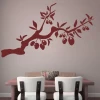 Stylish branch-shaped sticker with elegant leaves, perfect for a modern dining room, adding a touch of elegance.