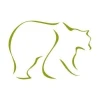 A minimalist bear sticker perfectly fits a modern children\'s room.