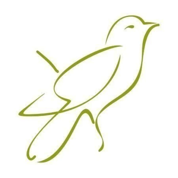 Stylish, minimalist bird in a soft green hue, perfect for modern interiors.