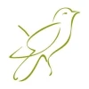 Stylish, minimalist bird in a soft green hue, perfect for modern interiors.