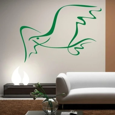 Stylish Falcon 1281 sticker, perfect for a modern living room, adds a dynamic touch to minimalism.