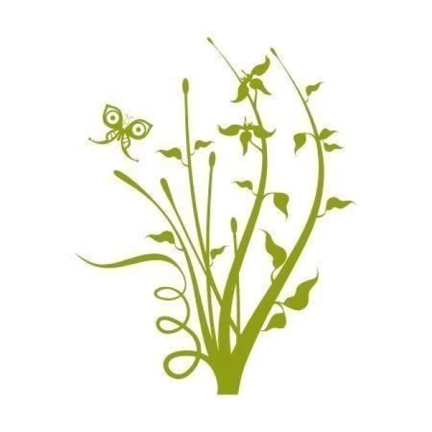 Floral painting template with a butterfly, perfect for enlivening a boho-style space.